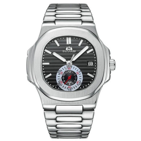 Paulareis Automatic Self Wind Mechanical Luminous Stainless Steel Blue Grey Coffe Black White Dial Dress Luxury Men Watch