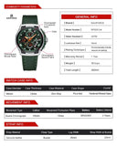 NAVIFORCE 8051 New Arrive High Quality Luxury Classics Men Watch Silicone Strap Waterproof Male Quartz Wrist Watch Sport Clock