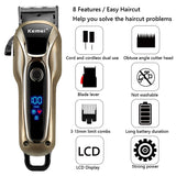 2021 New Hair Trimmer Electric Hair Clipper Professional Shaver Beard Barber 0mm Men Hair Cutting Machine For Men Haircut Style