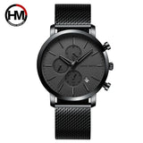 Hannah 109 Men Watch Business Style Stainless Steel Fashion Waterproof Sports Quartz Wristwatch Relogio Masculino for Boy