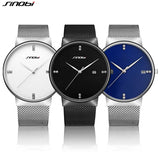 SINOBI Fashion Men Watch Luxury Wholesale Stay Ahead New Style Men's Calendar Date Quartz Watches for Business Man