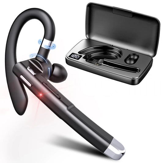 YYK-520 TWS Business Single Ear Wireless Earbuds Voice Control Car Driving Office Running Ear Hook Sports Earphones & Headphones