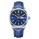 Unique Design Men Watch Automatic Mechanical Power Reserve Luxury Leather Stainless Steel Waterproof Fashion Business Watches