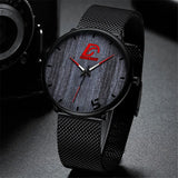 reloj hombre Mens Fashion Ultra Thin Minimalist Watches Men Business Stainless Steel Mesh Belt Quartz Watch relogio masculino