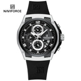 NAVIFORCE 8051 New Arrive High Quality Luxury Classics Men Watch Silicone Strap Waterproof Male Quartz Wrist Watch Sport Clock