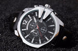 Mens Watches Top Brand Luxury Gold Leather Quartz Watch Men Curren Casual Male Wrist Watch Military Relogio Masculino Dropship