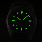 Men's 38mm NH35 Stainless Steel Automatic Mechanical Wristwatch Waterproof 200M Luminous Diver Feature 30mm Dial Display