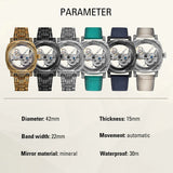 FORSINING Tourbillon Man Watch Luxury Retro Skeleton Mechanical Men Watch Clock Stainless Steel Male Automatic Wrist Watches