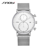 SINOBI Modern Business Man Watch Functionality Popular Quartz Men Watch the Allure of Digital Watches for Men