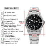 Men Watch 37mm Fashion Simple Style Automatic Mechanical Watches 100m Waterproof BGW-9