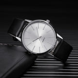 2025 Men Watches Top Brand Luxury Brown Leather Band Quartz Wristwatch Men's Casual Simple Watch Wrist Male Clock Reloj Hombre