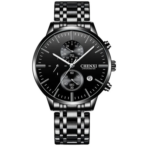 CHENXI 971 New Fashion Men Watch Top Luxury Sport Waterproof Quartz Wristwatch Chronograph Date Male Clock
