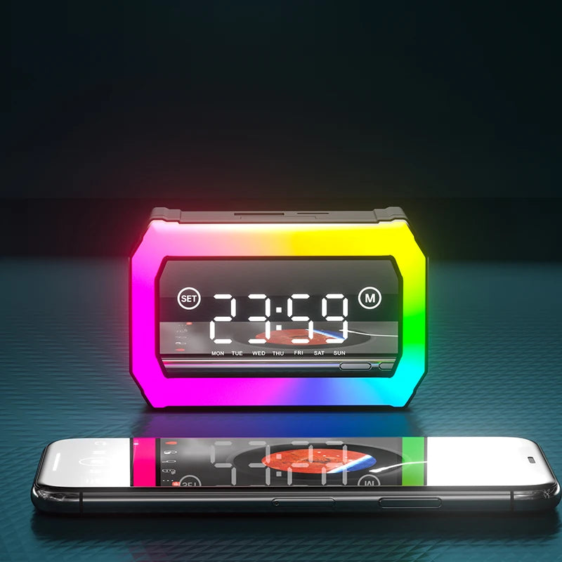 2025 Top Ranking Clock Display GQ-03 Earbuds Colorful Light In-Ear Earphones Headphones Wireless Gaming Headset