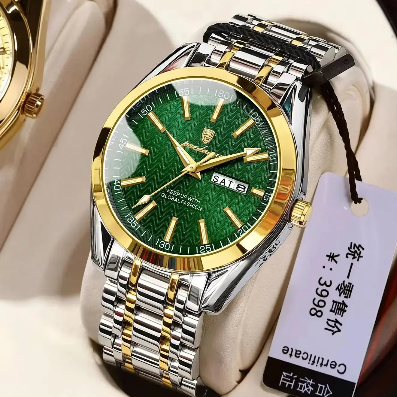 POEDAGAR 962 New Luxury Sport Wrist Watch for Man Waterproof Luminous Date Men Watch Quartz Stainless Steel Men's Watches Male