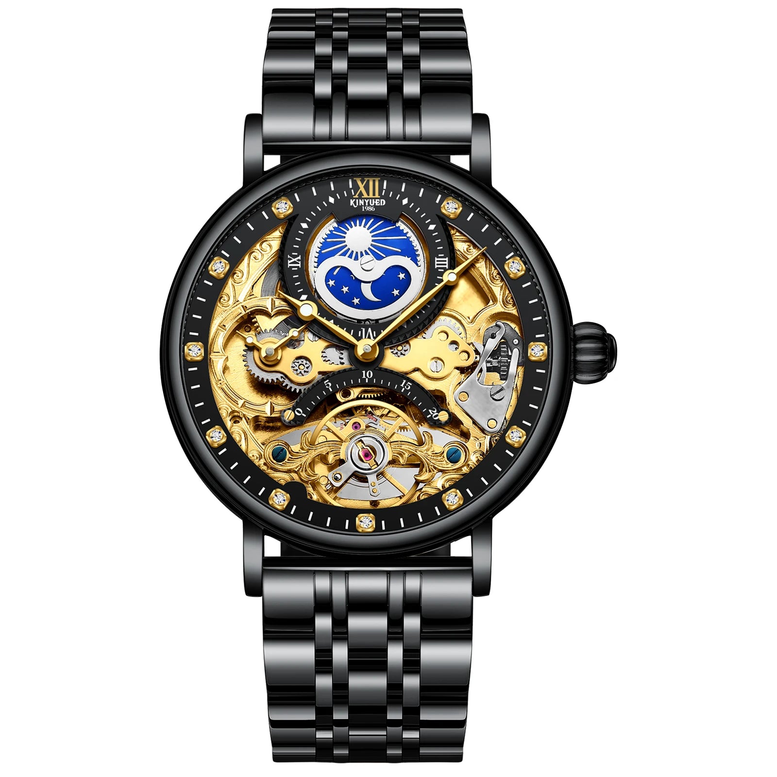 Men Watch Tourbillon Mechanical Movement Men's Fashion Business Wristwatch Classic Fashion Luxury Watch