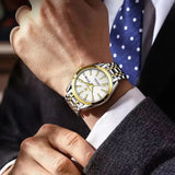 POEDAGAR 962 New Luxury Sport Wrist Watch for Man Waterproof Luminous Date Men Watch Quartz Stainless Steel Men's Watches Male