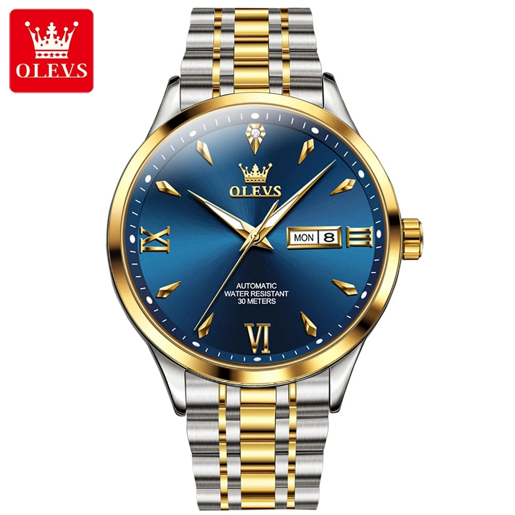 OLEVS 9956 Fashion Large Dial Sport Watches High Quality Clock Wristwatch Relogio Men Watch