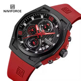 NAVIFORCE 8051 New Arrive High Quality Luxury Classics Men Watch Silicone Strap Waterproof Male Quartz Wrist Watch Sport Clock