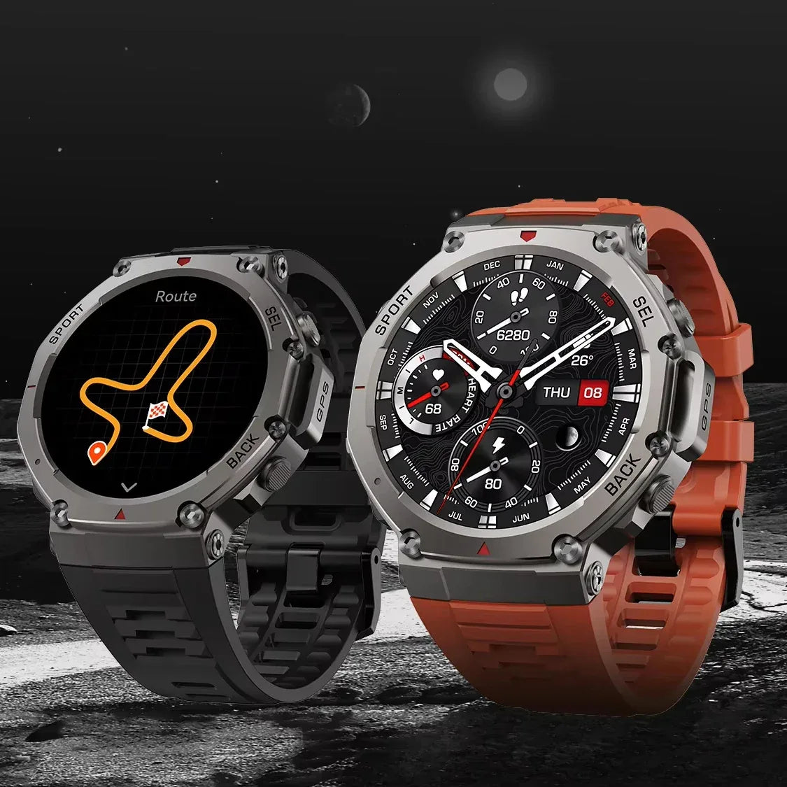 Digital Watches Outdoor Sports Tracker Smart Watch Dm58 Smartwatch GPS Compass Power Reserve BT Call Connected Mobile Phone - Wear444