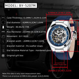 Hot Sale BENYAR 5207 Sports Watch Men Watch Top Brand Waterproof 30M Leather Men's Mechanical Watch Clock Relogio Masculino