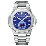 Paulareis Automatic Self Wind Mechanical Luminous Stainless Steel Blue Grey Coffe Black White Dial Dress Luxury Men Watch