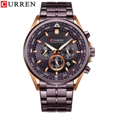 CURREN 8399 Men Watch Top Brand Luxury Fashion Casual Watch Relogio Masculino Reloj Stainless Steel Waterproof Quartz Wristwatch