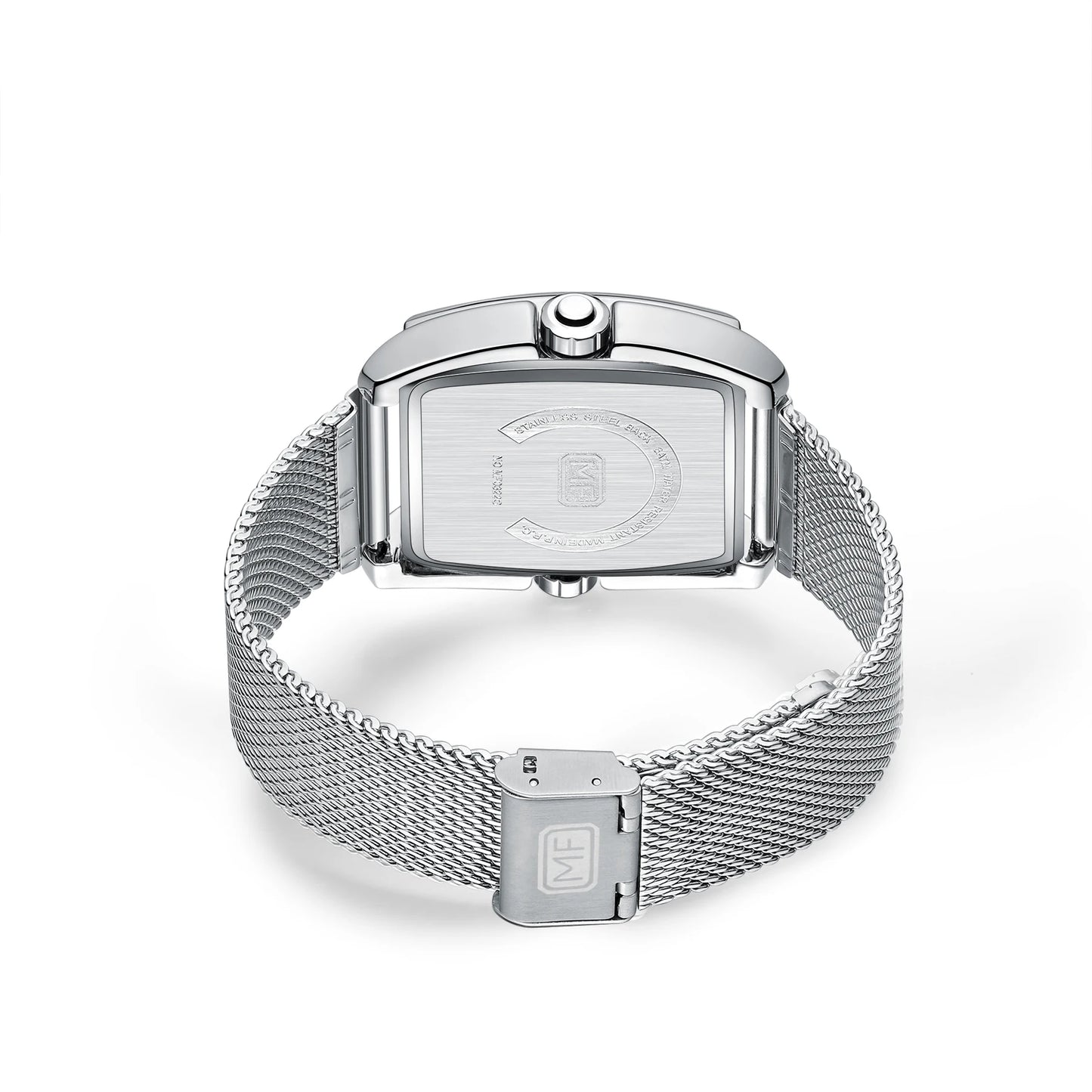 Mini Focus MF0322G Barrel Watch - Brown Mesh Steel Band