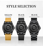 DOM 1726 New Design Magnetic Ball Concept Men Watch Fashion Cool Trend Minimalist Waterproof Stainless Steel Quartz Watches Mens