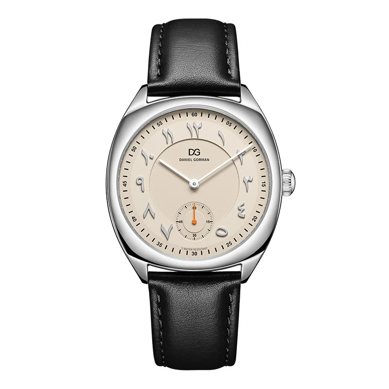 Daniel Gorman DG9520 Business Quartz Watches Luxury Green Genuine Leather Strap 5 ATM Waterproof Men Watch Montres De Luxe