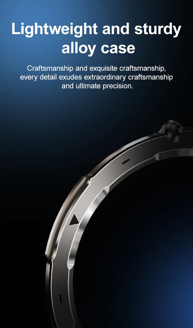 Flashlight Smart Watch Men BT Calls Voice Assistant Watchproof Heart Rate Monitor Remote Control Photography Outdoor Compass - Wear444