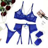 Lace pendant and butterfly four-piece set