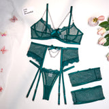 Lace pendant and butterfly four-piece set