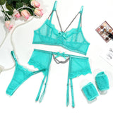 Lace pendant and butterfly four-piece set