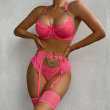 Lace pendant and butterfly four-piece set