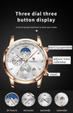 LIGE Men Watches Fashion Quartz Watch Tourbillon Clock Genuine Leather Waterproof Watch Men Military Wristwatch Man Reloj Hombre