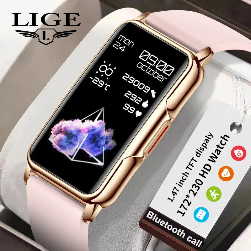 For Android IOS Smart Bracelet Women Smartwatch Men Heart Rate Blood Oxygen Waterproof Sport Smart Band Watch For Ladies +Gift - Wear444