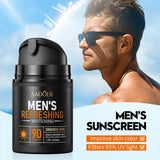 SADOER Men's Skin Care Sets Moisturizing Face Cream Facial Mask Lip Balm Sunscreen Facial Cleanser Eye Cream Men Skin Care Kit