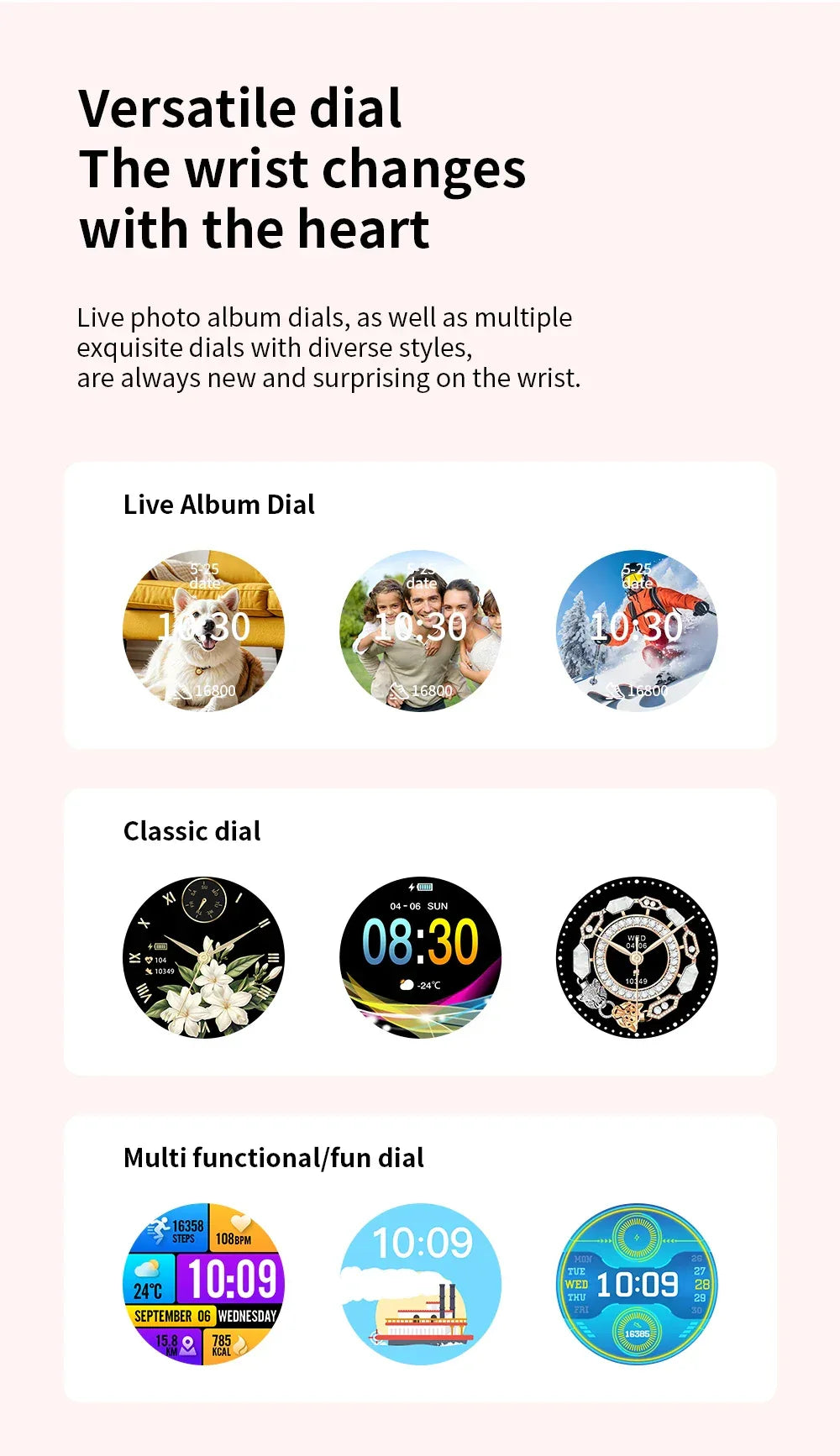 For Android IOS New Ultra Thin Smart Watch Women Screen Always Display Time Sports Bracelet Bluetooth Call Fashion Smartwatch - Wear444