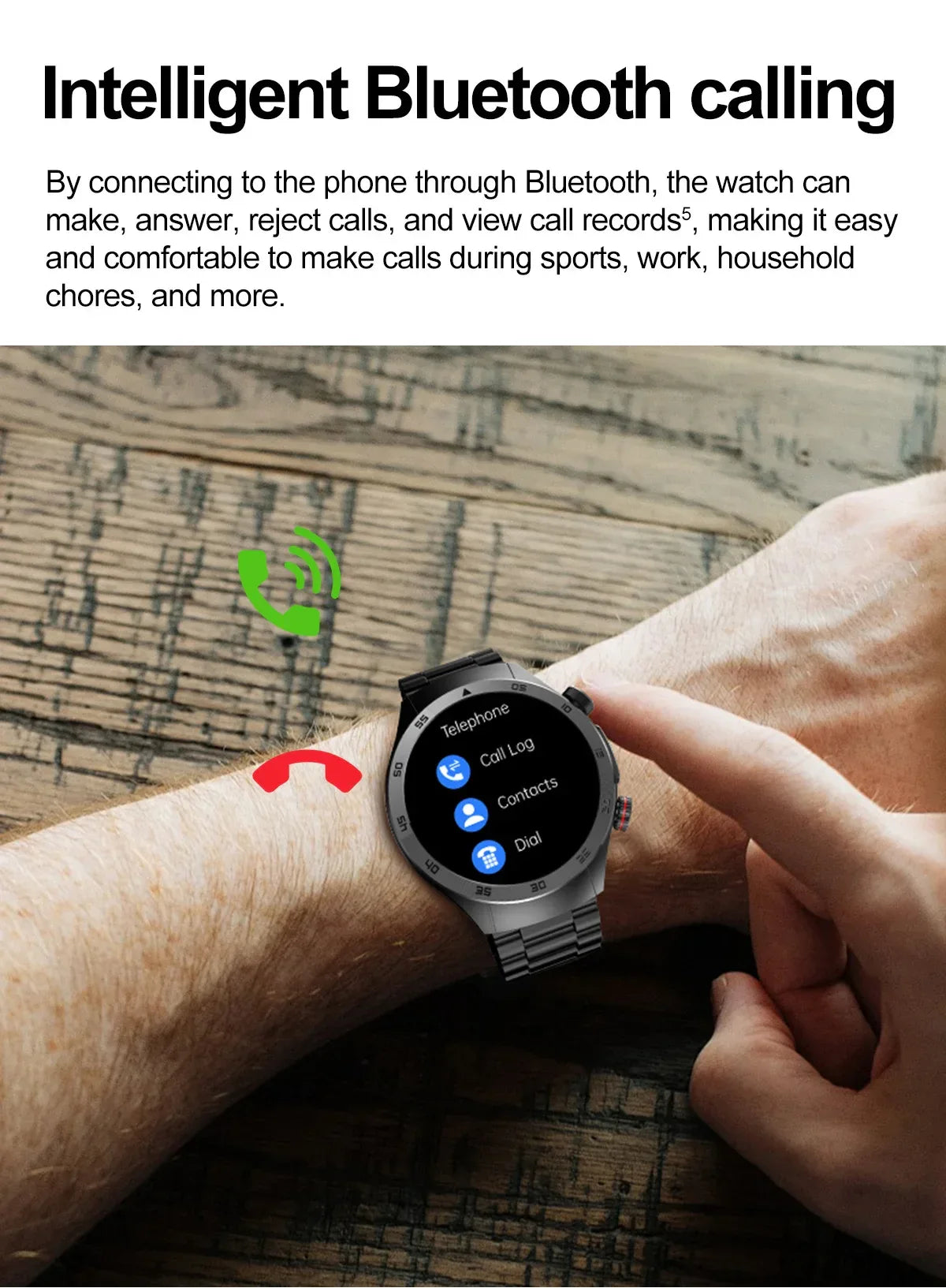 For Xiaomi Precise Laser Therapy Bracelet Uric Acid Blood Lipid ECG+PPG Health Smart Watch Bluetooth Call Smartwatches 2025 New - Wear444