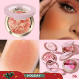 Pudaier Multi-purpose Brightening Glossy Blush Cream, suitable for daily makeup-holiday gift, easy to carry