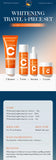 5x Vitamin C Skin Care Product Set Vitamin C Facial Cleanser Toner Essence Cream Portable Skin Care Portable Travel Carrying Set