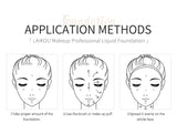 LAIKOU Liquid Foundation Moisturizing Long Lasting Face Comestics Natural Brighten Face Base Tone Make Up 30ml