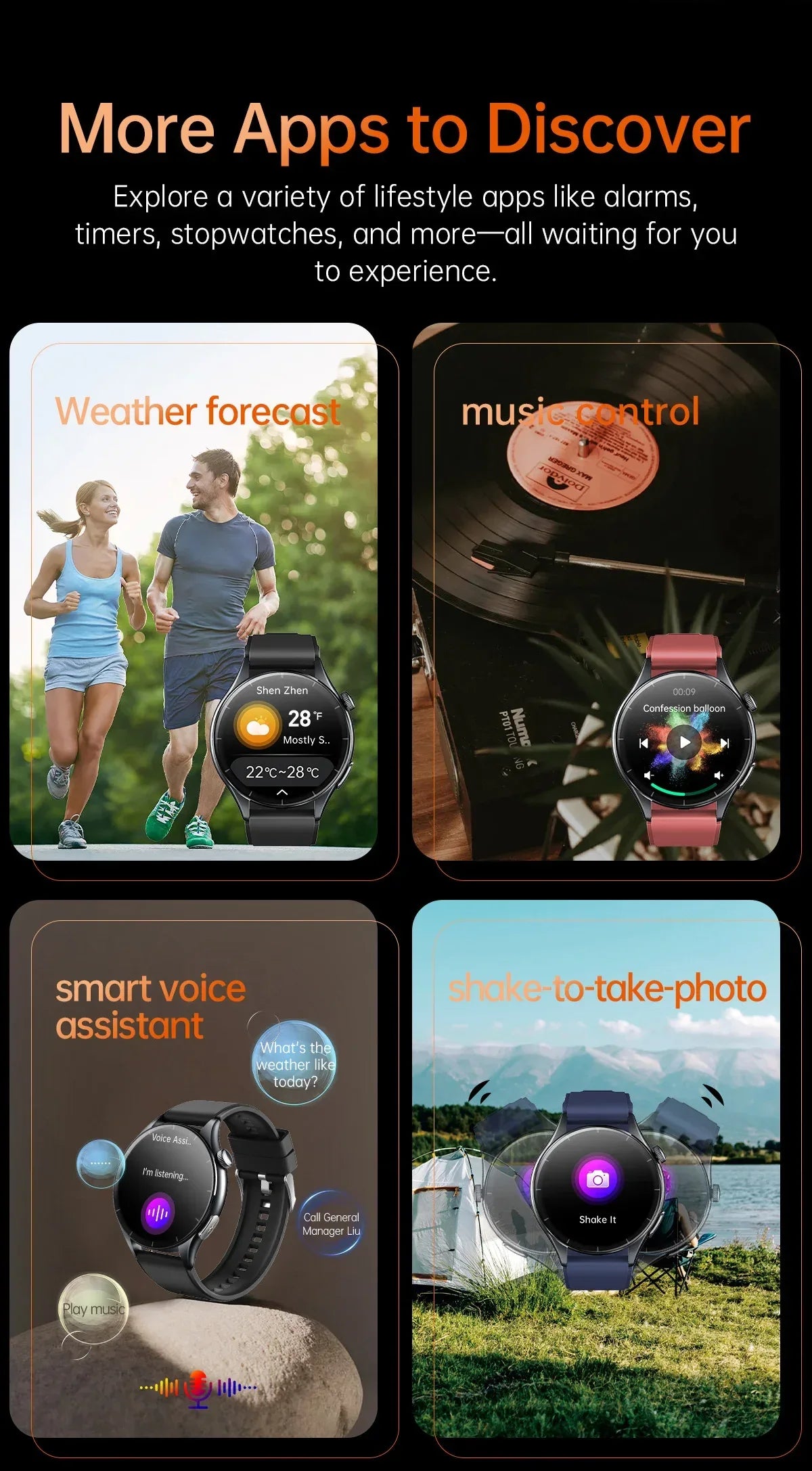 2025 New NFC+ECG+PPG Health Smart Watch BMI Fat Heart Rate Blood Pressure Watch 380mAh BT Call IP68 Waterproof Sports Bracelet - Wear444