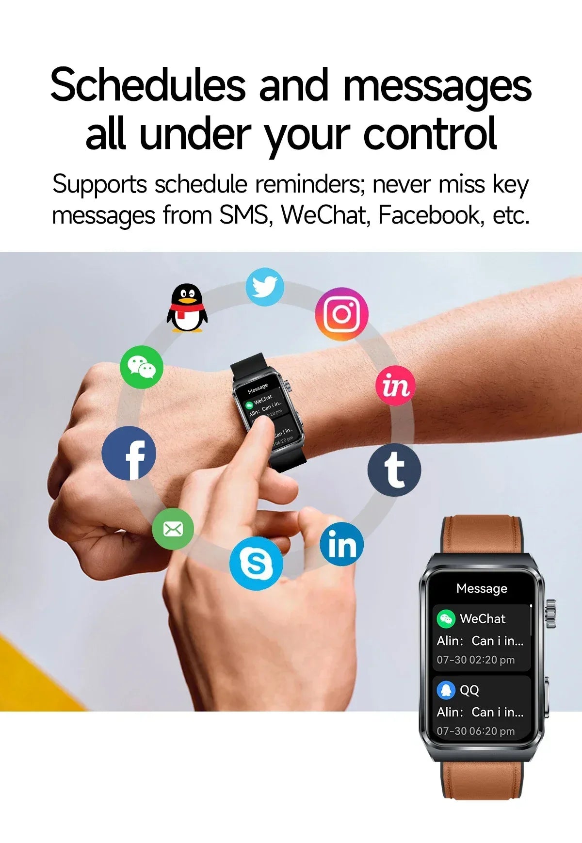 2025 New Nursing Grade ECG+PPG Pulse therapy Smartwatch Men Blood lipid Uric acid Bluetooth call Health Bracelet For Android iOS - Wear444