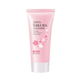 Sakura Sunscreen and Cleanser RichFoam Deep Clean Remove Grease Improve Oily Face Wash Cream GentleMoisturizing Remove Blackhead