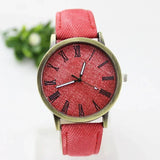 New Fashion Men Casual Quartz Watch Women Jean Fabric Leather Strap Dress Watches Relogio Feminino Ladies Wristwatch Hot Clock