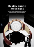 LIGE Men Watches Fashion Quartz Watch Tourbillon Clock Genuine Leather Waterproof Watch Men Military Wristwatch Man Reloj Hombre