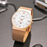Top Brand Luxury Quartz Watch for Men Fashion Mens Watches Erkek Kol Saati Casual Slim Mesh Steel Waterproof Sports Watch