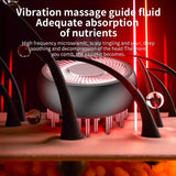 Electric Hair Regrowth Brush with Vibration Acupoint Scalp Massage Anti-Hair Loss Exercise Machine Hair Oil Liquid Applicator