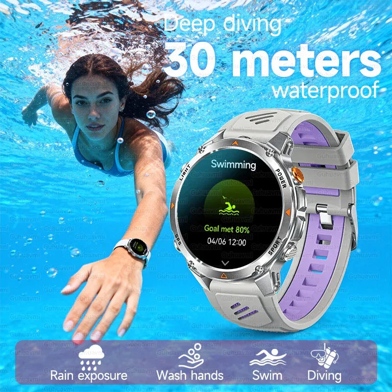 2025 New Women's Fashion Sports Smart Watch Built in GPS 3ATM Waterproof Bluetooth Call Health Monitoring Smartwatches For Women - Wear444